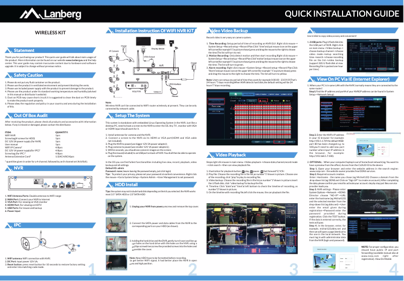 Page n°1 - Manuel utilisateur Lanberg ICS-0404-0020