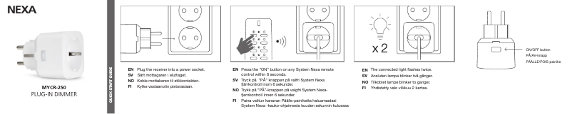 Image de la première page du manuel de l'appareil MYCR-250