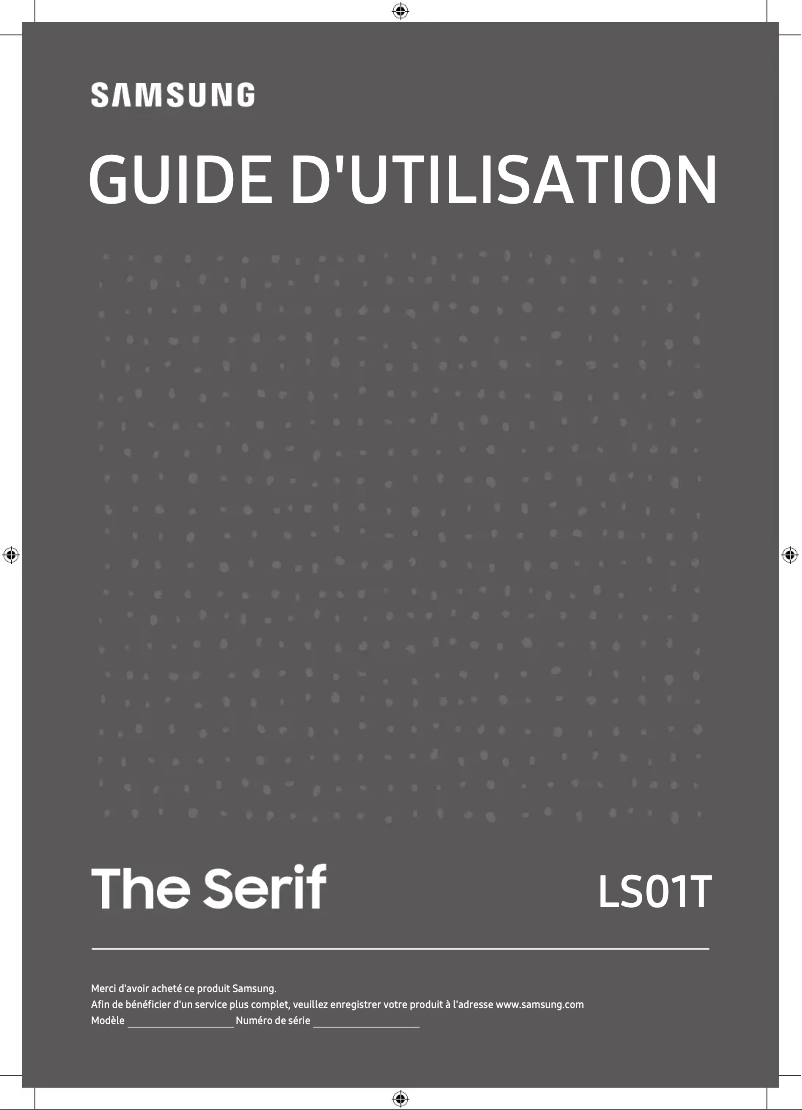 Page 1 de la notice Manuel utilisateur Samsung QA55LS01TAK
