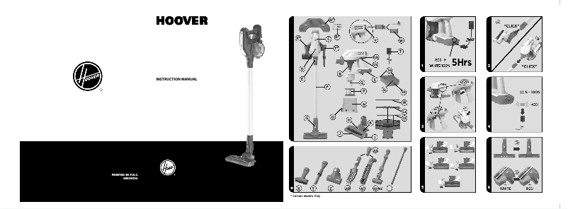 Page 1 de la notice Manuel utilisateur Hoover H-FREE 200 HF222RH 001