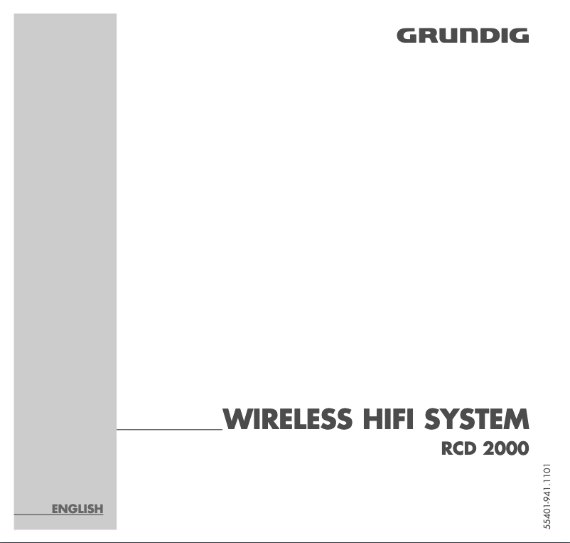 Image de la première page du manuel de l'appareil RCD 2000