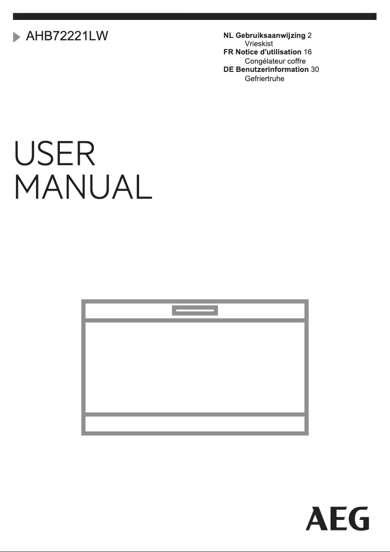 Image de la première page du manuel de l'appareil AHB72221LW