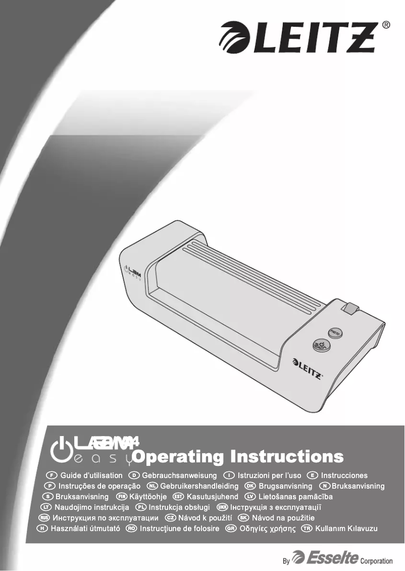 First page image of the manual for ILAM Easy A3