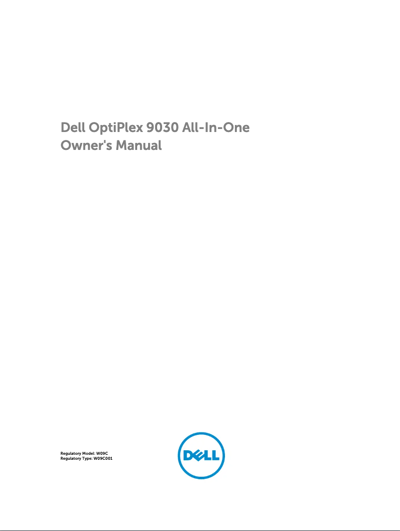 Page 1 de la notice Manuel utilisateur Dell OptiPlex 9030