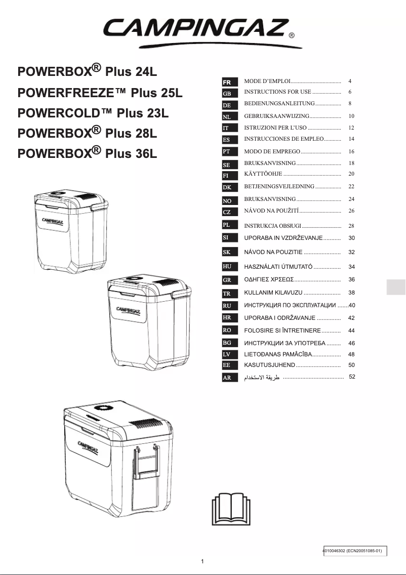 Imagen de la primera página del manual del dispositivo PowerBox Plus 24L