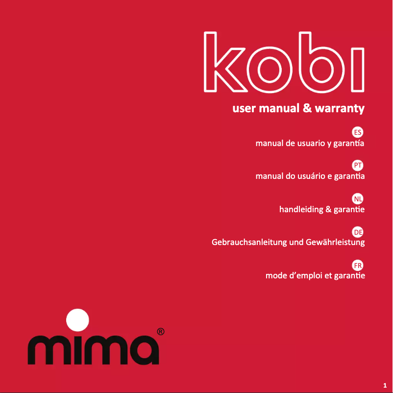 Image de la première page du manuel de l'appareil Kobi