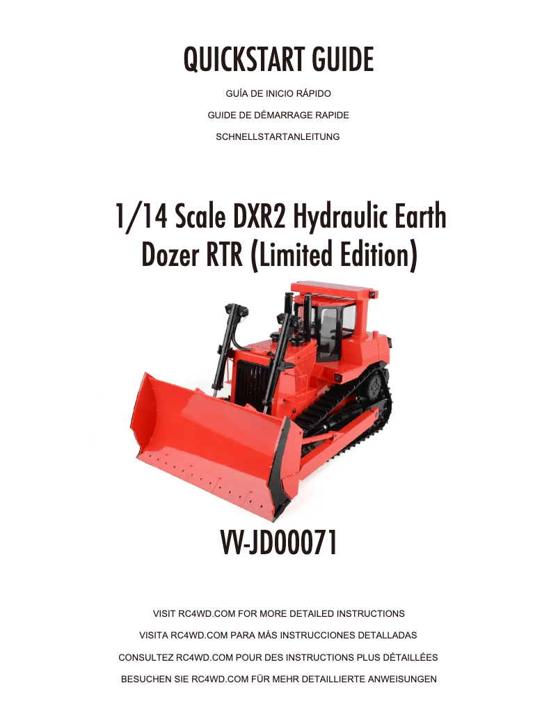 Page n°1 - Manuel utilisateur RC4WD VV-JD00071