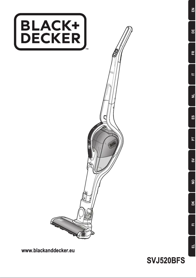Page n°1 - Manuel utilisateur Black & Decker SVJ520BFSP-QW