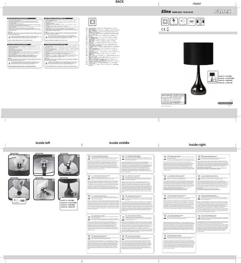 Imagen de la primera página del manual del dispositivo 10.012.53