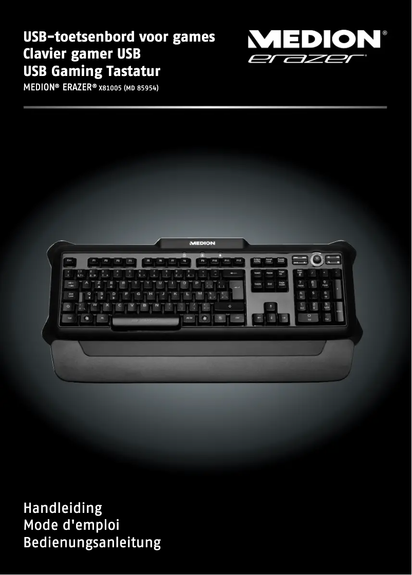 Page 1 de la notice Manuel utilisateur Medion Erazer X81005 (MD 85954)