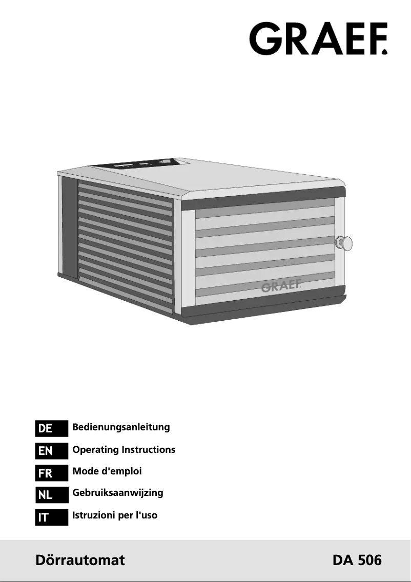 Image de la première page du manuel de l'appareil DA 508