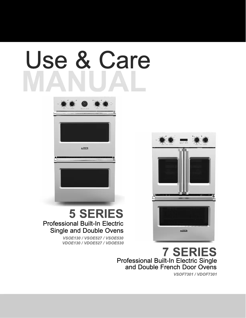 Image de la première page du manuel de l'appareil VDOF7301BW