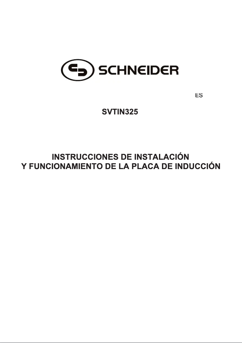 Page 1 de la notice Manuel utilisateur Schneider SVTIN 325