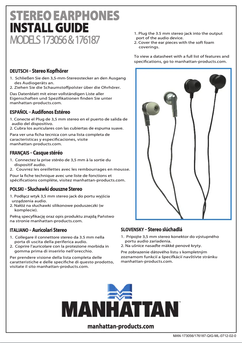 Page n°1 - Manuel utilisateur Manhattan 176187