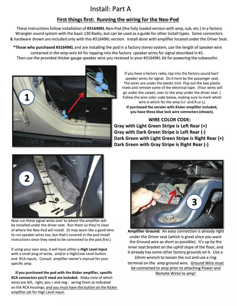 Page n°1 - Manuel utilisateur Select Increments Neo-Pod