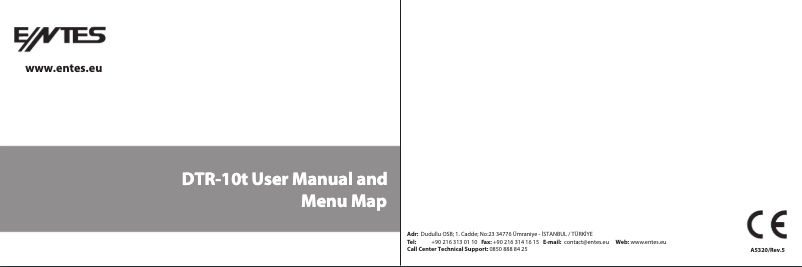 Page n°1 - Manuel utilisateur ENTES DTR-10t