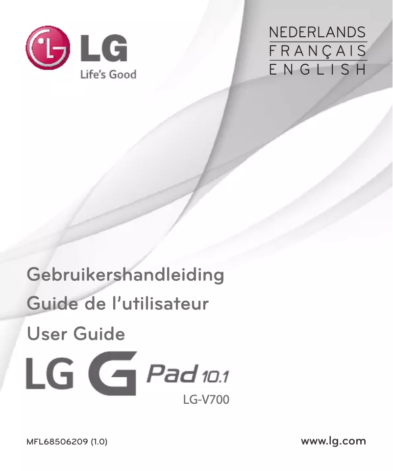 Image de la première page du manuel de l'appareil G Pad 10.1 V700