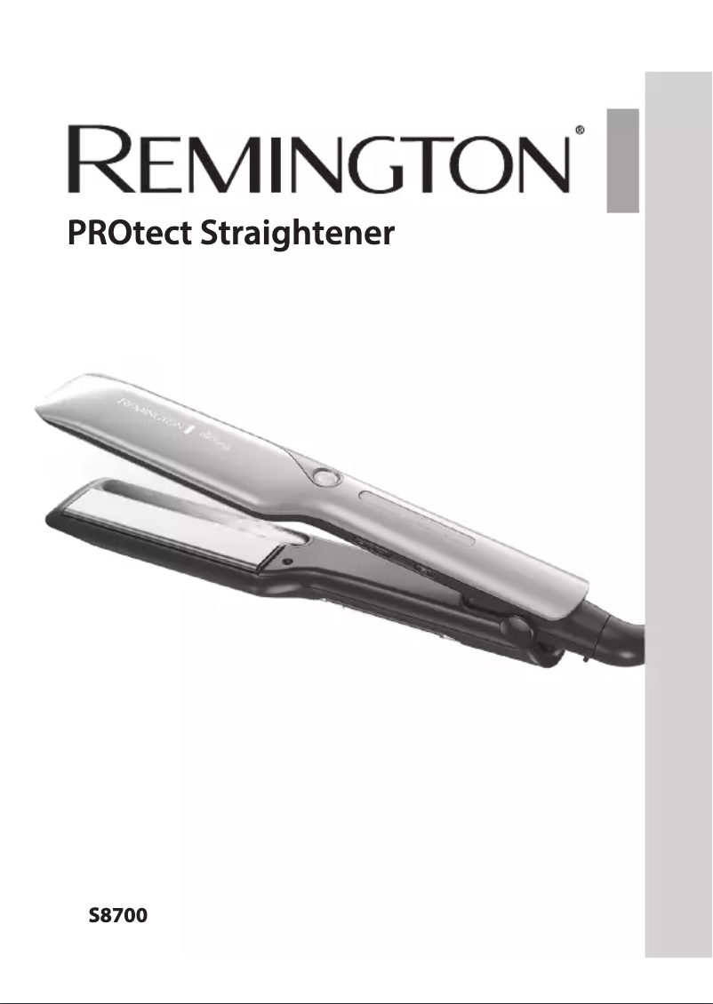 Page 1 de la notice Manuel utilisateur Remington PROtect S8700
