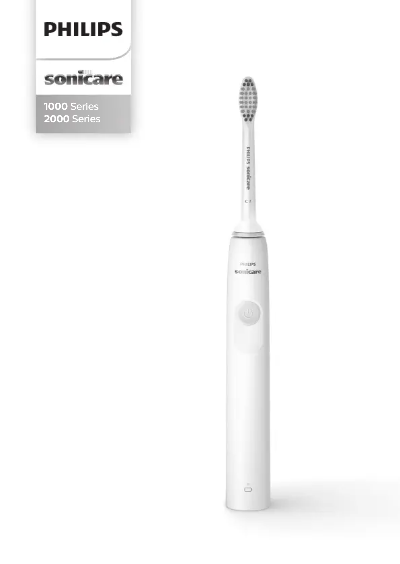 Image de la première page du manuel de l'appareil Sonicare 1100 Series HX3641