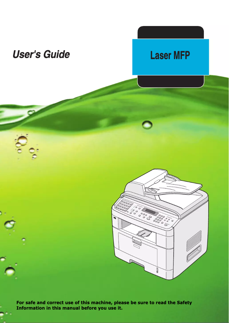 Image de la première page du manuel de l'appareil AC205L