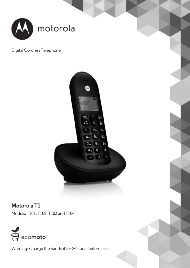 Image de la première page du manuel de l'appareil T103