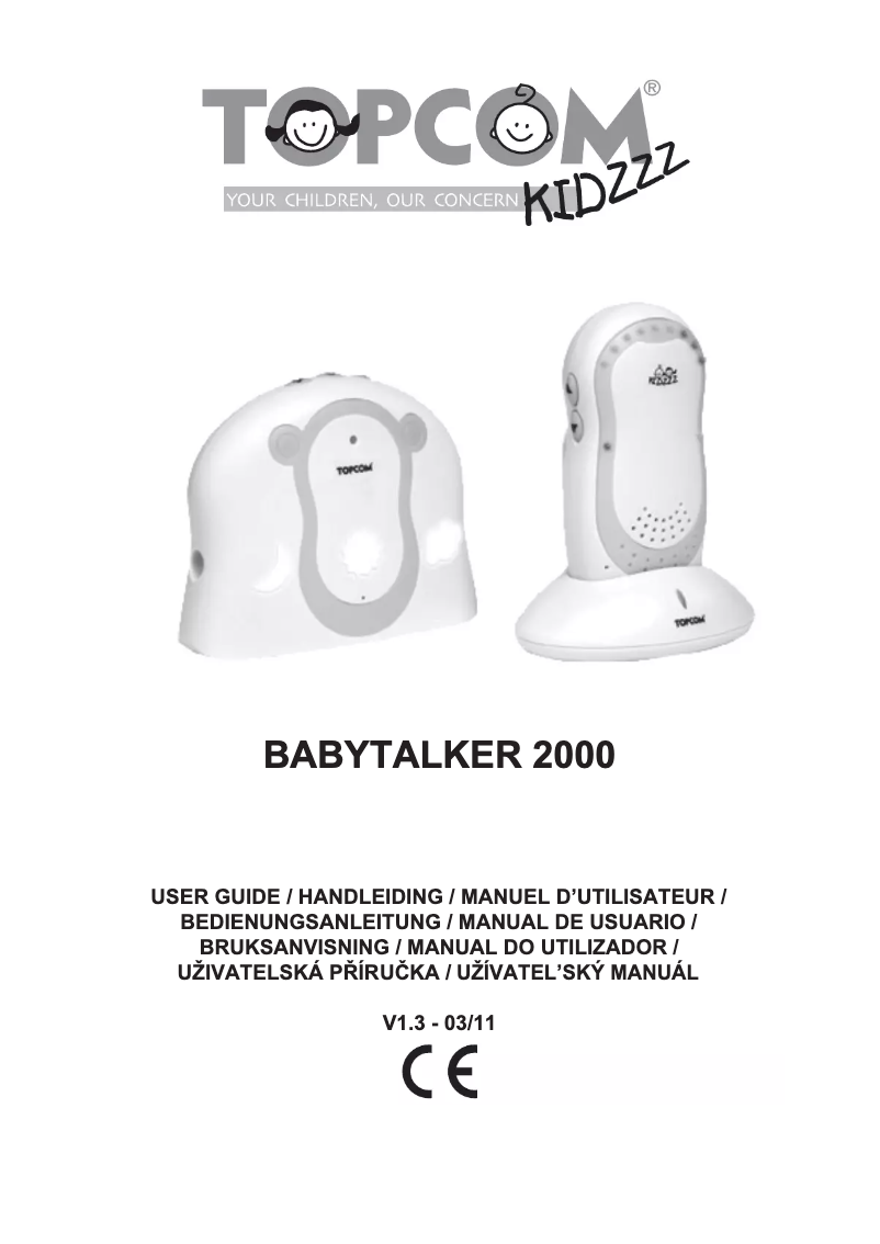 Image de la première page du manuel de l'appareil Babytalker 2000