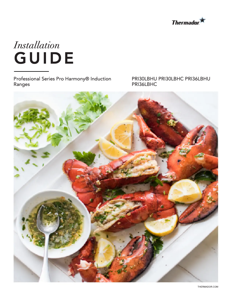 Image de la première page du manuel de l'appareil PRI36LBHU