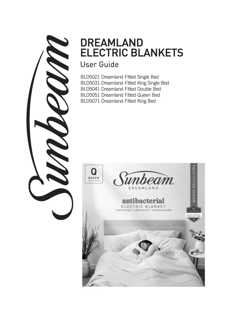 Page 1 de la notice Manuel utilisateur Sunbeam Dreamland BLD5071