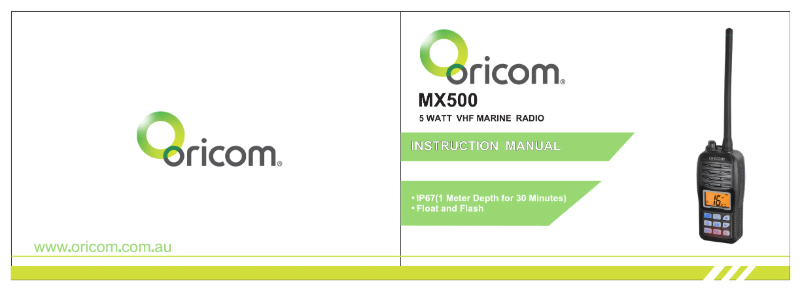 Page 1 de la notice Manuel utilisateur Oricom MX500
