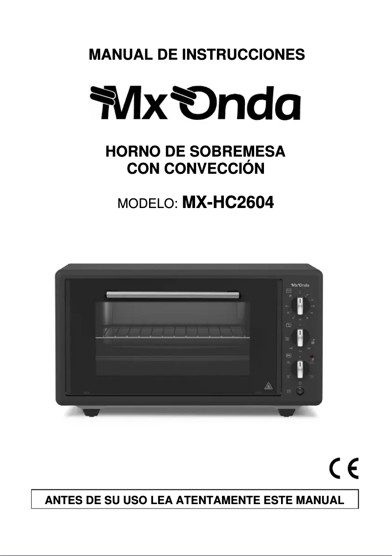 Image de la première page du manuel de l'appareil MX-HC2604
