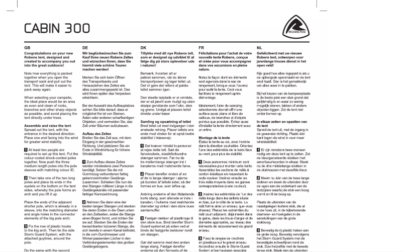 Página 1 del manual Manual de usuario Robens Cabin 300