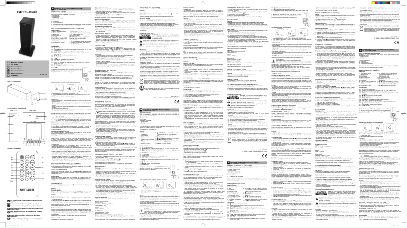 Page 1 de la notice Manuel utilisateur Muse M-1190 BTC