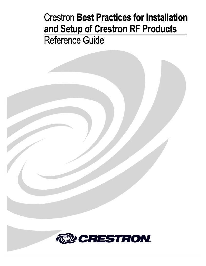 Page 1 de la notice Manuel utilisateur Crestron CEN-WAP-ABG-POE-PWE