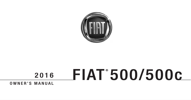 Image de la première page du manuel de l'appareil 500c (2016)