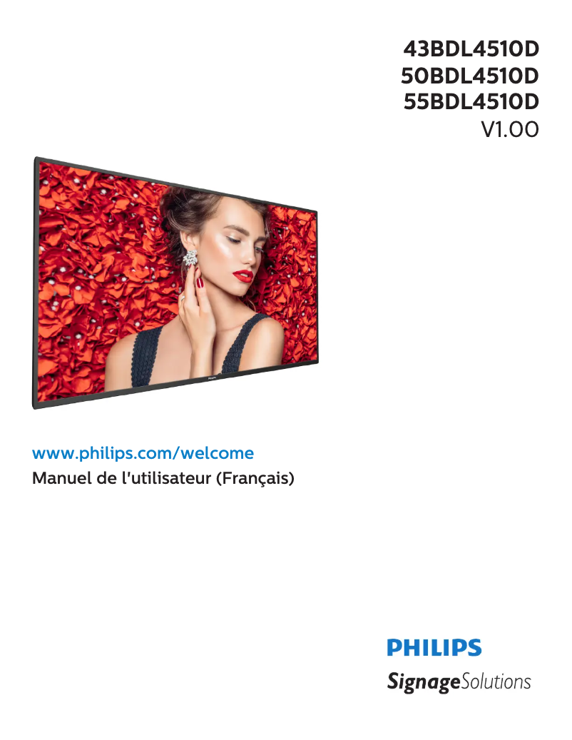 Page n°1 - Manuel utilisateur Philips 43BDL4510D