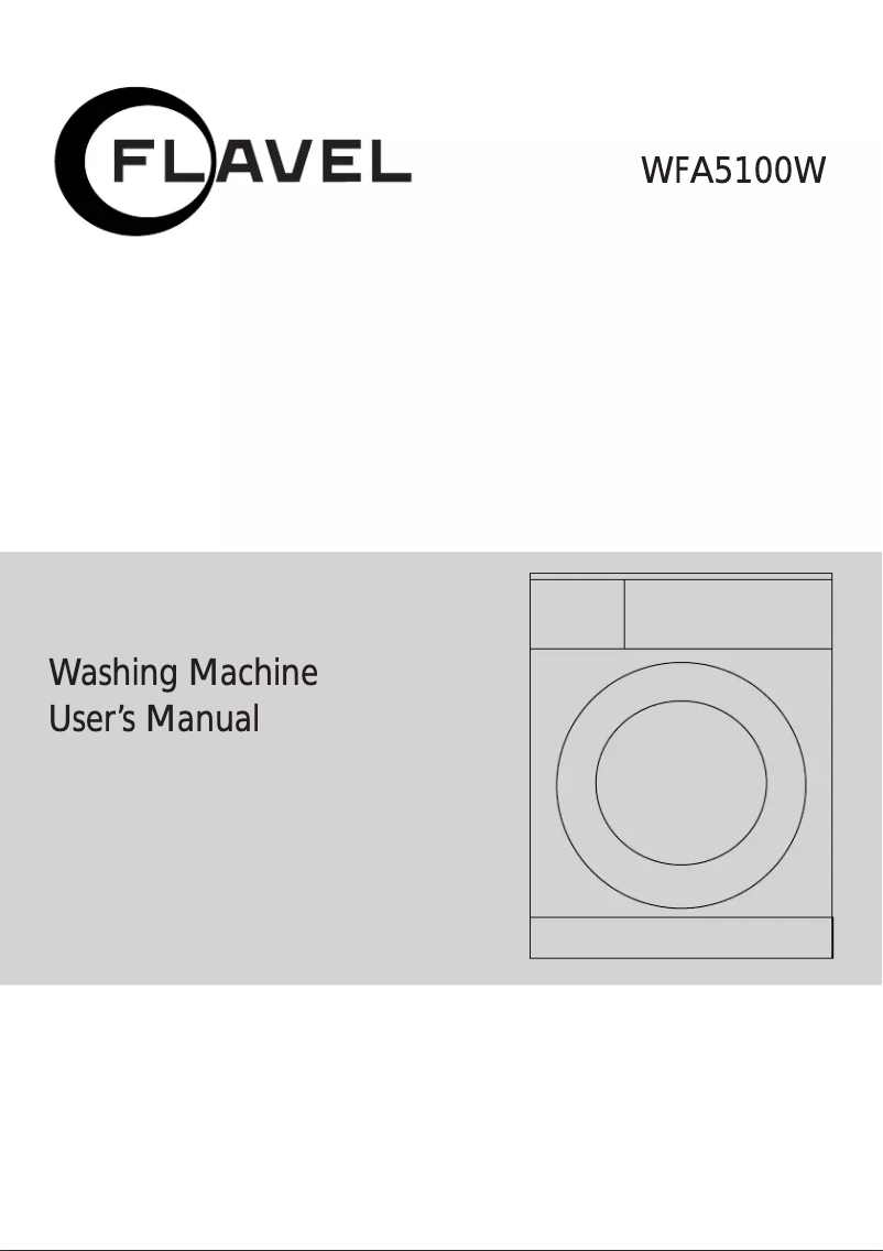 Image de la première page du manuel de l'appareil WFA5100