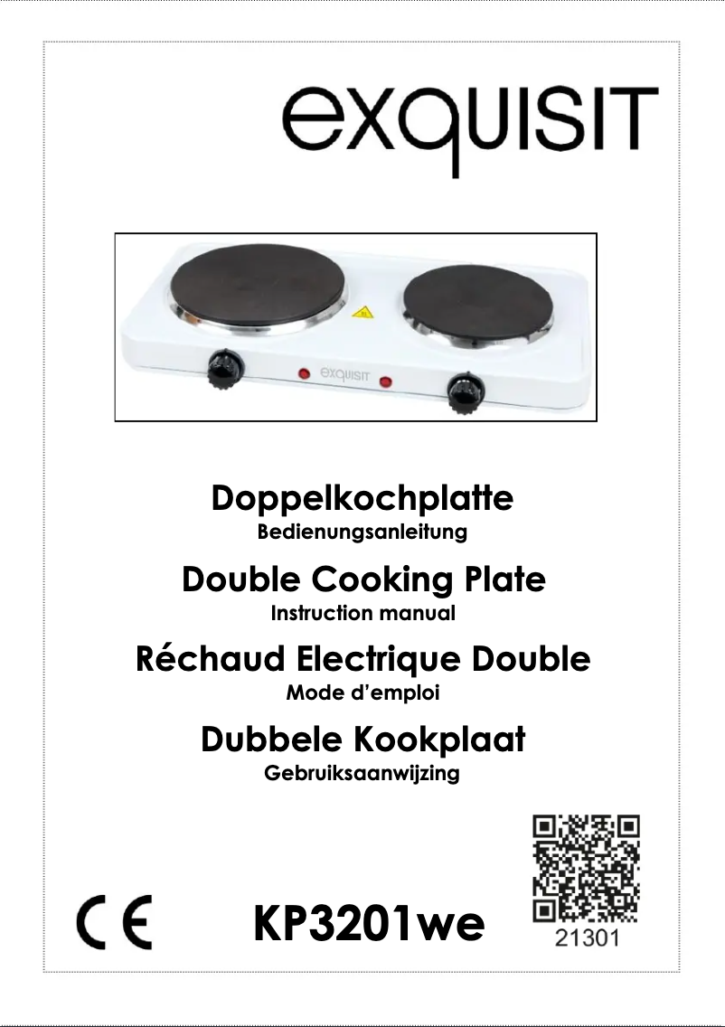Page 1 de la notice Manuel utilisateur Exquisit KP 3201 we