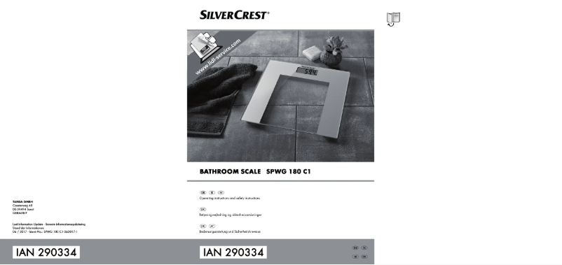 Página 1 del manual Manual de usuario SilverCrest SPWG 180 C1