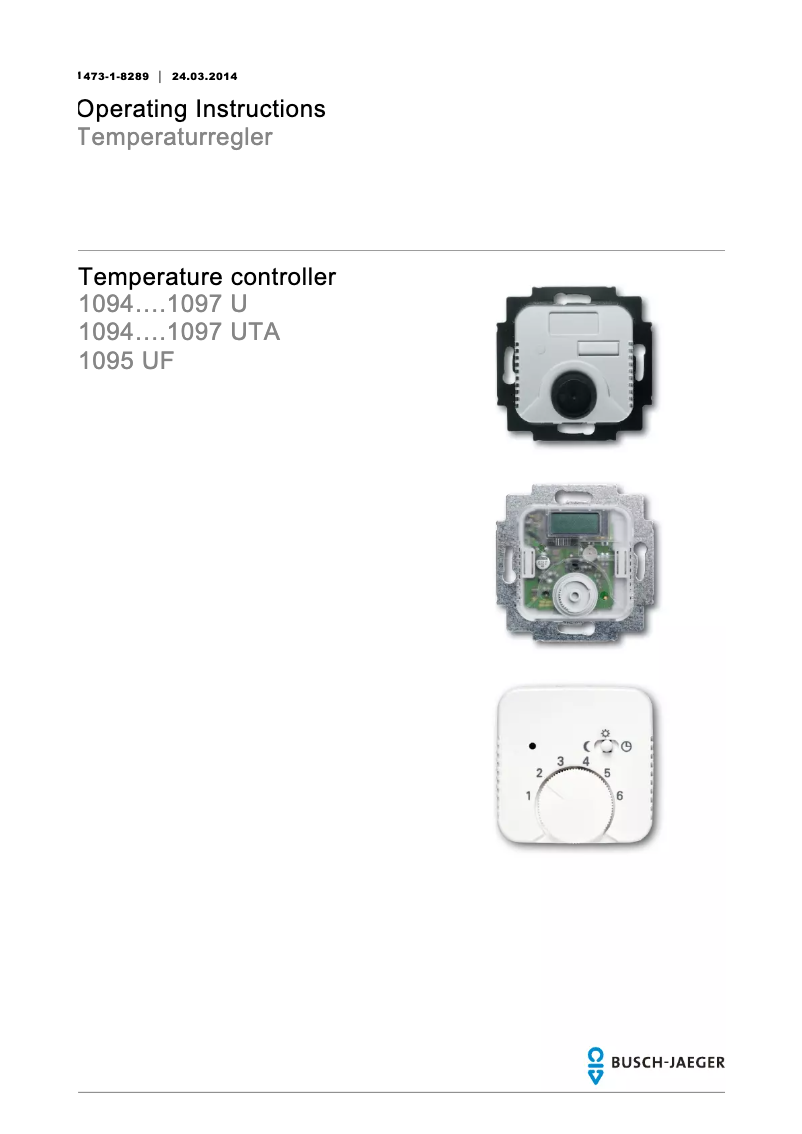 Image de la première page du manuel de l'appareil 1095 UTA