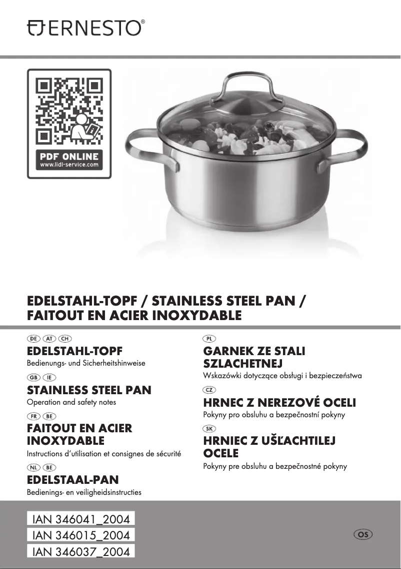 Página 1 del manual Manual de usuario Ernesto IAN 346037