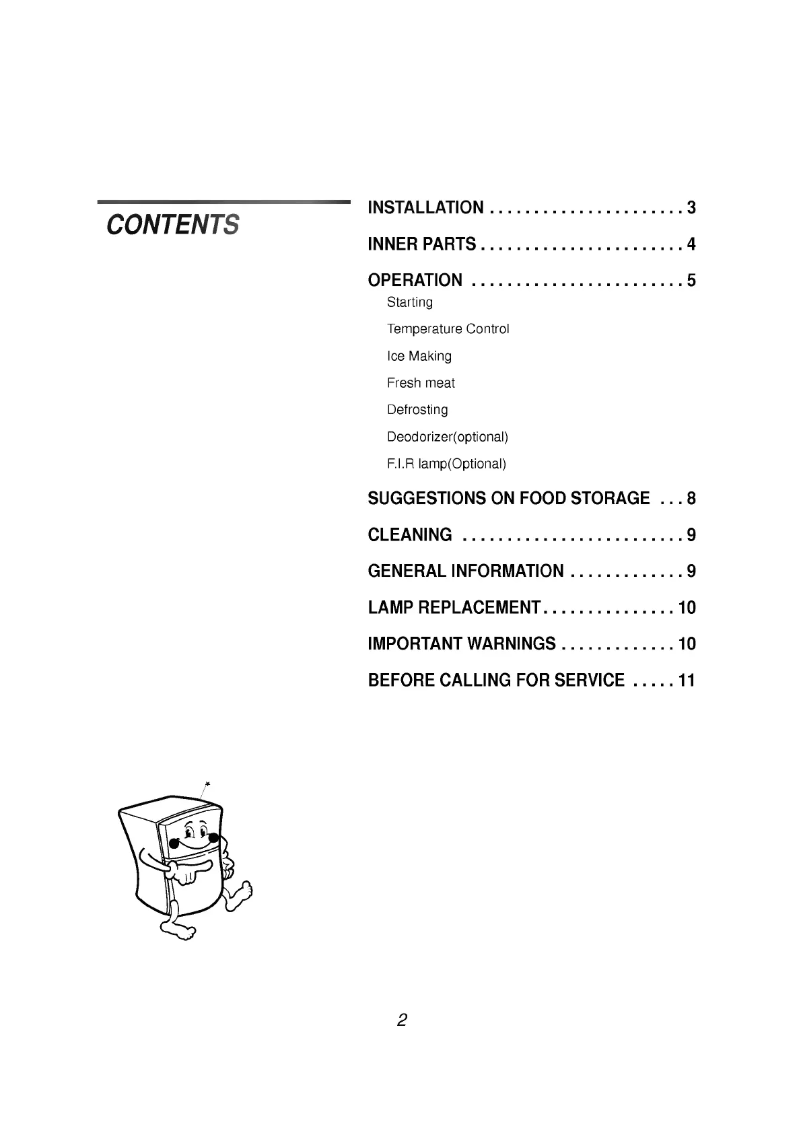 Page 1 de la notice Manuel utilisateur LG GR-572S