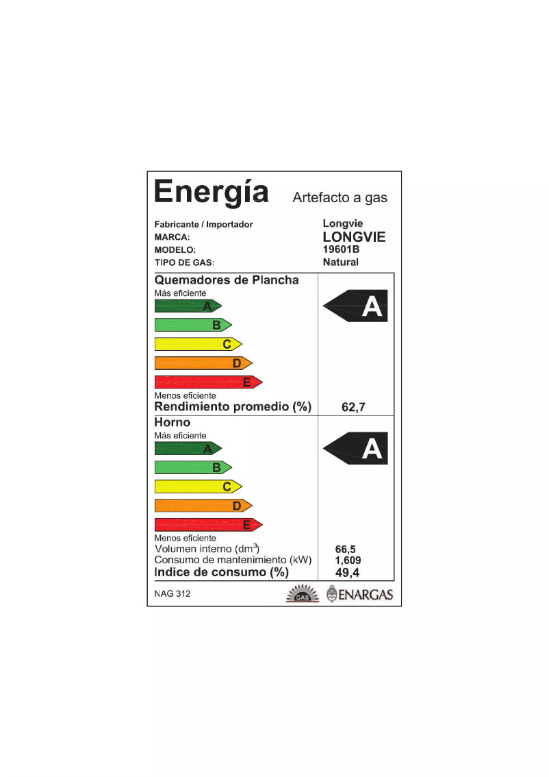 Page 1 de la notice Manuel utilisateur Longvie 19601B