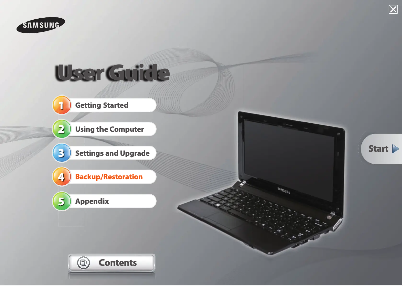 Página 1 del manual Manual de usuario Samsung NT-N145P