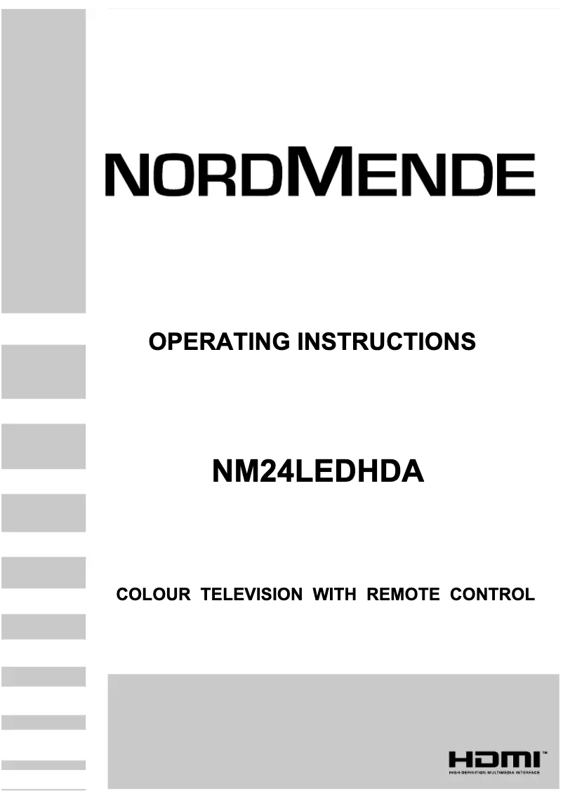 Page n°1 - Manuel utilisateur Nordmende NM24LEDHDA