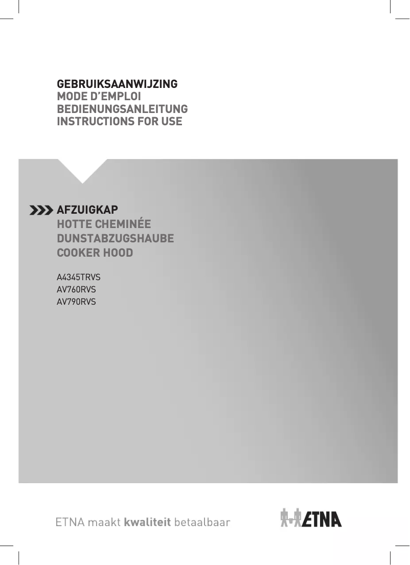 Image de la première page du manuel de l'appareil AV760RVS