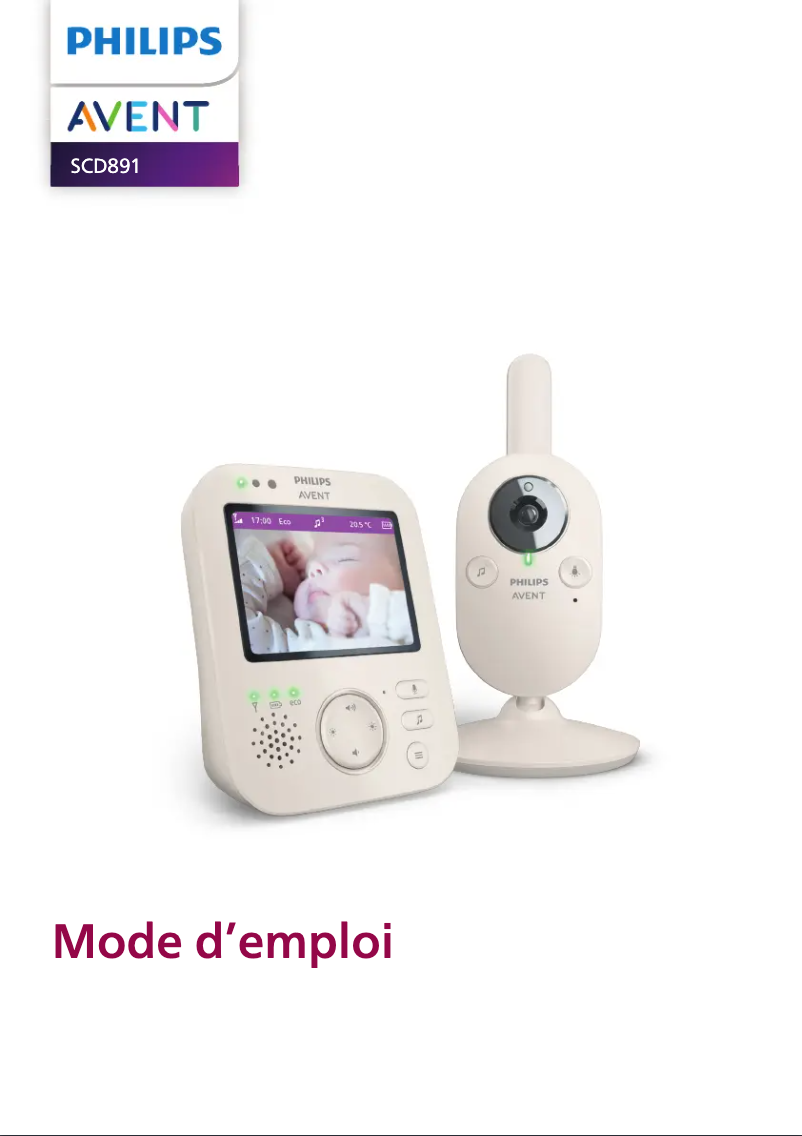 Page n°1 - Manuel utilisateur Philips Avent SCD891