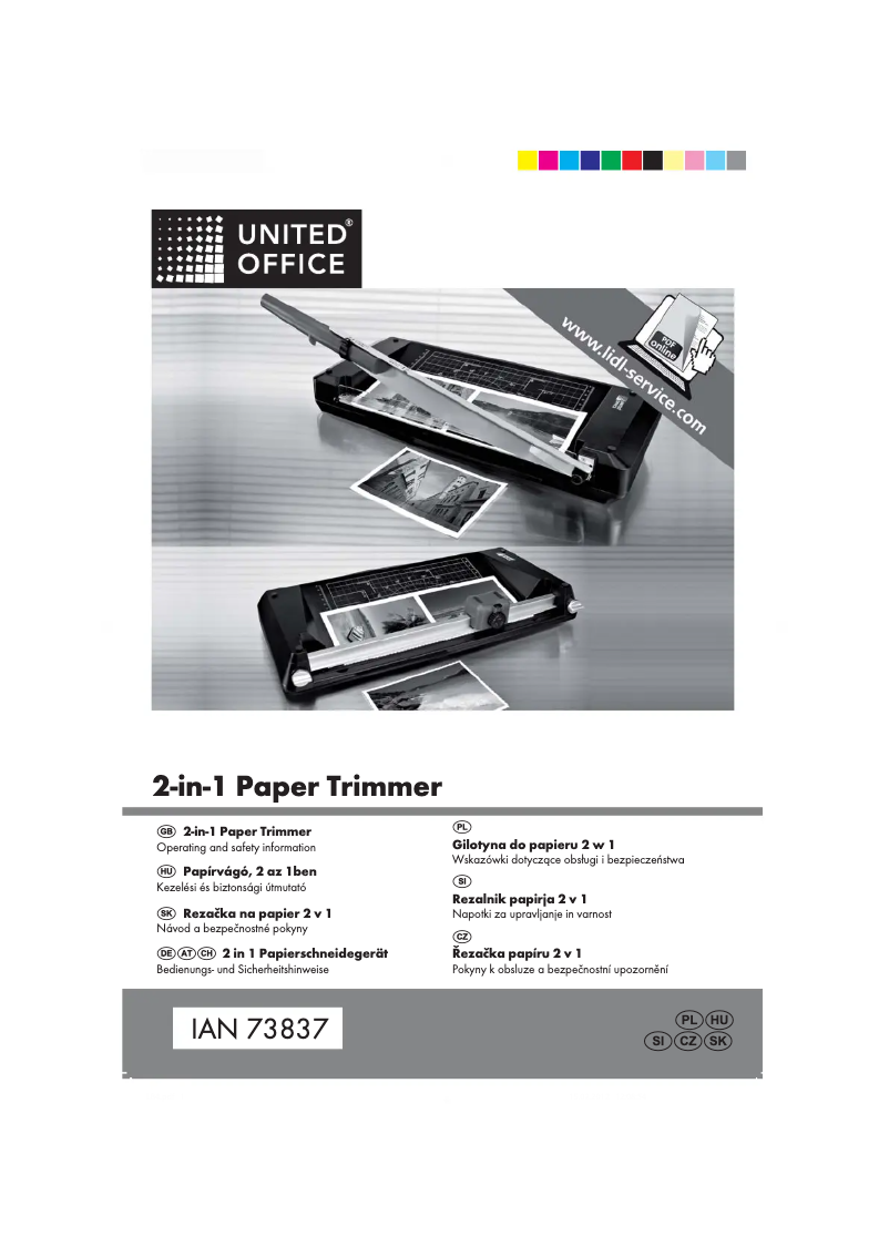 Page 1 de la notice Manuel utilisateur United Office IAN 69355