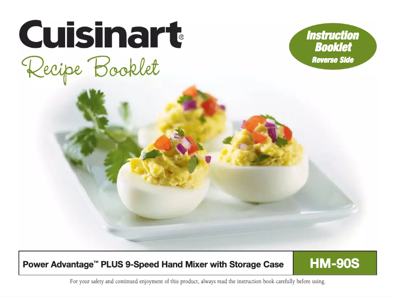Page 1 de la notice Manuel utilisateur Cuisinart Power Advantage HM-90S