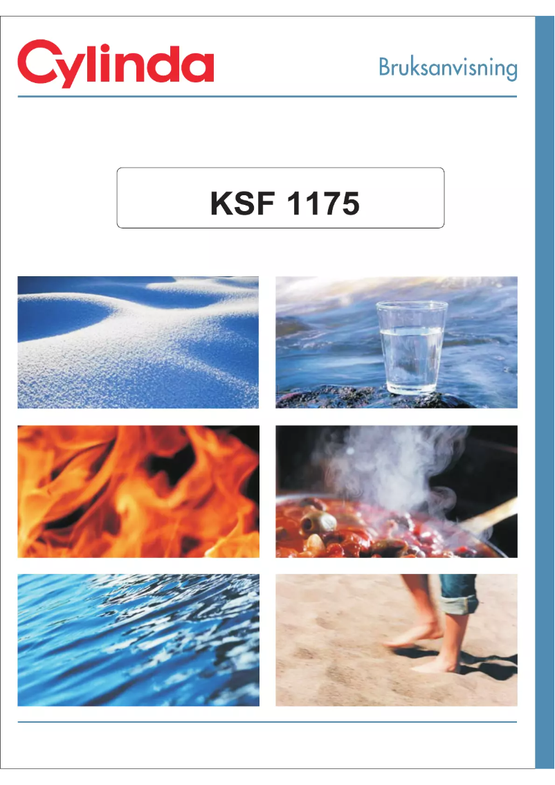 Page 1 de la notice Manuel utilisateur Cylinda KSF 1175