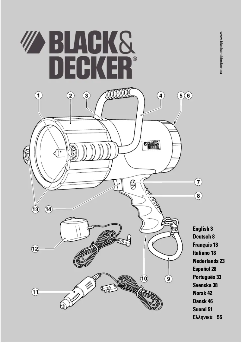 Page 1 de la notice Manuel utilisateur Black & Decker BDV157